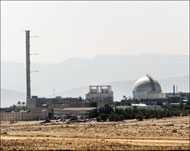 مفاعل ديمونة النووي الإسرائيلي في صحراء النقب (الفرنسية-أرشيف)