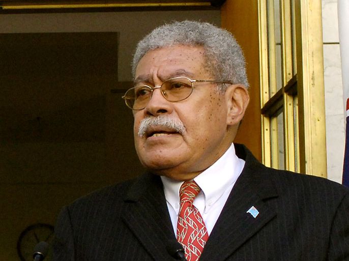 epa00811158 Fijian Prime Minister Laisenia Qarase