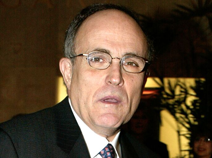 402027 02: Time Magazine's Person of the Year and former mayor of New York City Rudolph W. Giuliani attends the Ronald Reagan Freedom Award March 8, 2002 in Beverly Hills, CA. Giuliani was honored because of his distinguished service to the City of New York following the 9/11/02 terrorist attack. (Photo by Frederick M. Brown/Getty Images)