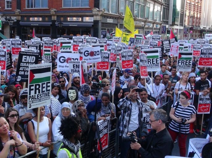 مظاهرات ببريطانيا ضد حرب غزة02