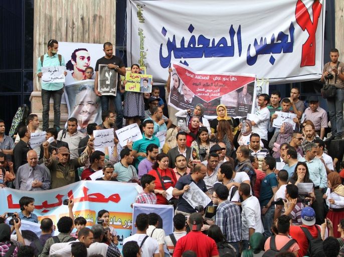 يونيه 2015- نقابة الصحفيين في مصر اعترضت على قانون تداول المعلومات