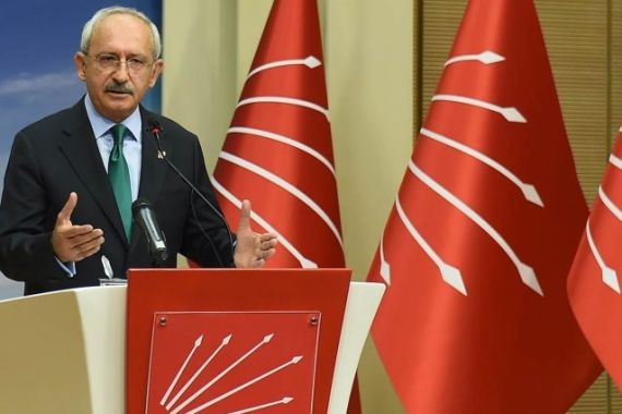 A hand out made available by the Republican People's Party (CHP) press office show CHP leader Kemal Kilicdaroglu holding a press conference at the party headquarters in Ankara on August 13, 2015. AFP PHOTO / CHP PRESS OFFICE / HO / ZIYA KOSEOGLU