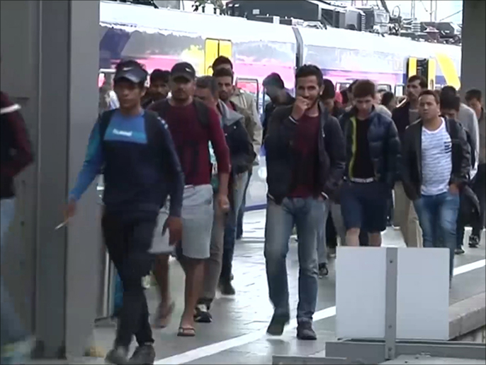 مئات المهاجرين يصلون إلى مدينة ميونيخ الألمانية