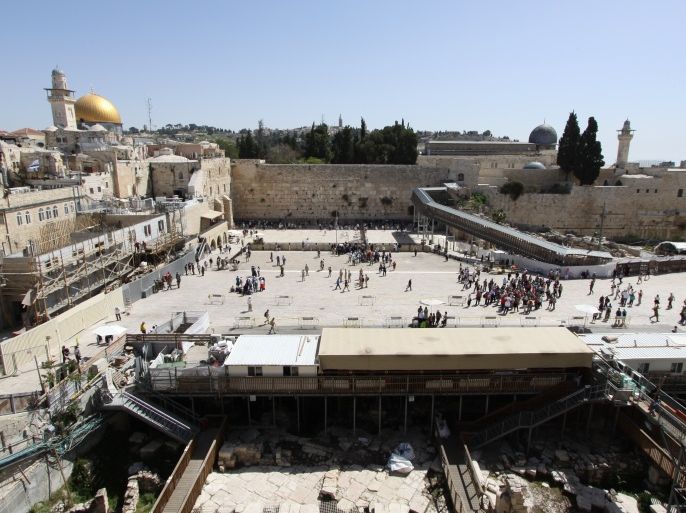 القدس-حفريات في اقصى ساحة البراق عام 2015