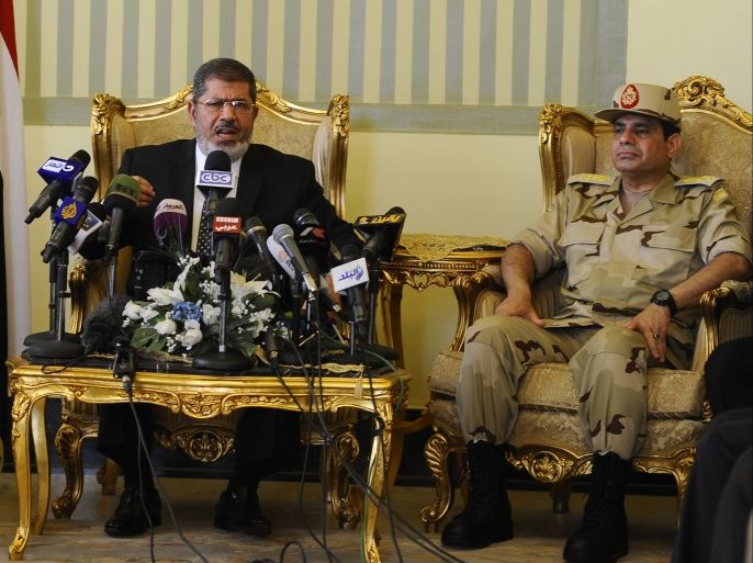 مرسي والسيسي