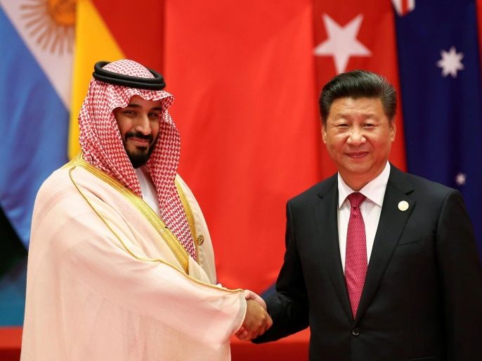Chinese President Xi Jinping shakes hands with Saudi Arabia's Deputy Crown Prince Mohammed bin Salman during the G20 Summit in Hangzhou, Zhejiang province, China September 4, 2016. REUTERS/Damir Sagolj