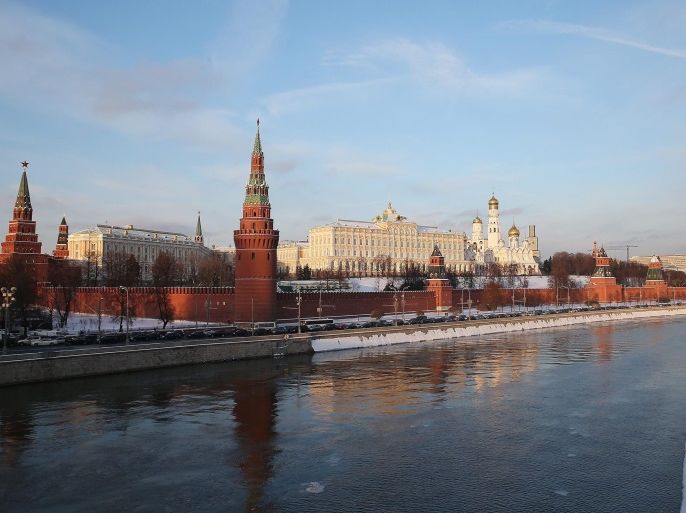 General view of the Kremlin in Moscow, Russia, 06 February 2015. German Chancellor Angela Merkel and French President Francois Hollande were heading to Moscow to discuss a peace initiative for the conflict in Ukraine with Russian President Vladimir Putin. The plans are based on the Minsk peace agreement signed in September, which has been left in tatters since the pro-Russian separatists started an offensive in January.