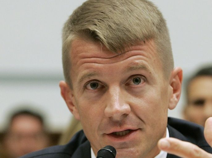 Blackwater USA Chief Executive Erik Prince testifies before the House Oversight and Government Reform Committee on security contracting in Iraq and Afghanistan on Capitol Hill in Washington October 2, 2007. REUTERS/Larry Downing (UNITED STATES)