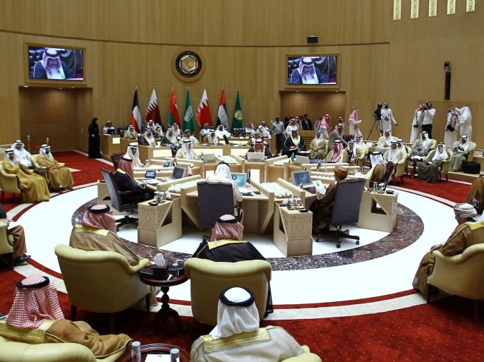 A view shows the meeting of Foreign Ministers of the Gulf Cooperation Council (GCC) member states, in Riyadh, Saudi Arabia, March 30, 2017. REUTERS/Faisal Al Nasser