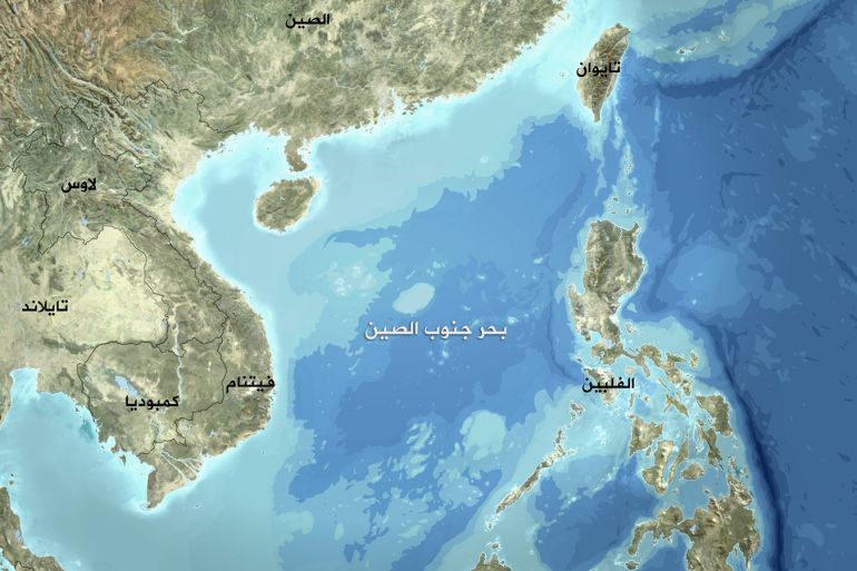 خريطة بحر جنوب الصين