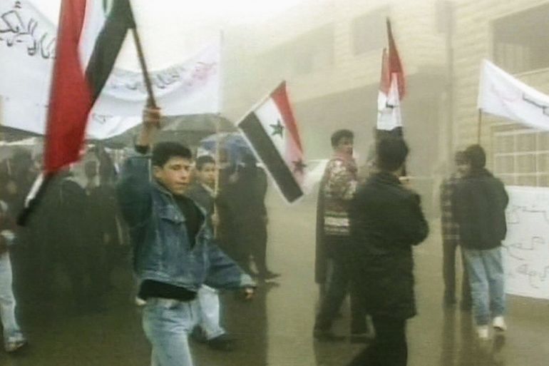 مسيرة أهالي الجولان بالذكرى الـ 16 لإضرابهم الشهير 1998/2/14