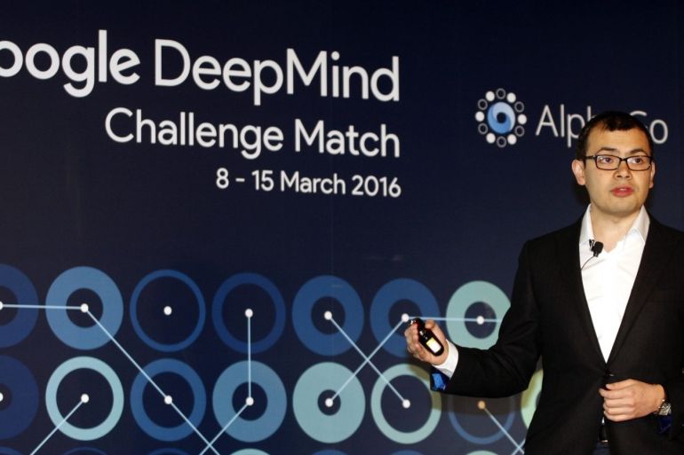 Demis Hassabis, co-founder of Google's artificial intelligence (AI) startup DeepMind, speaks during a press conference in Seoul, South Korea, 08 March 2016. South Korean Go player Lee Se-dol will compete against AlphaGo, an artificial intelligence system developed by Google, in a five-game match from 08 to 15 March.