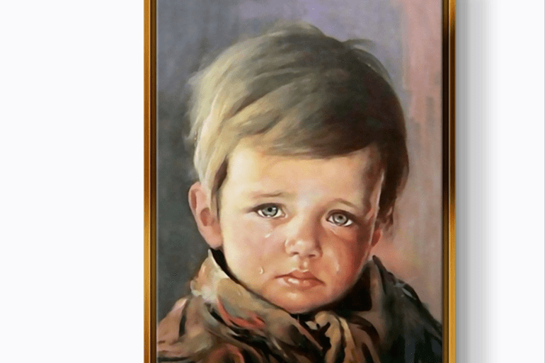 ميدان - لوحة الطفل الباكي