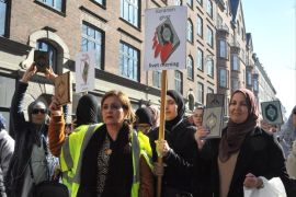مسيرة حاشدة لمسلمي الدنمارك في العاصمة كوبنهاغن احتجاجا على حرق وتدنيس يميني متطرف لنسخ من القرآن الكريم - 19 أبريل