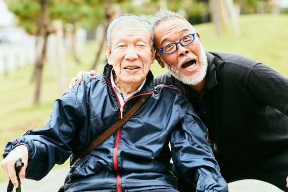 98-year-old man who lives at the Shonan Coast of Japan.