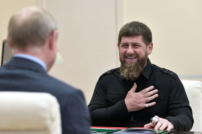 Head of the Chechen Republic Kadyrov meets with Russia's President Putin near Moscow