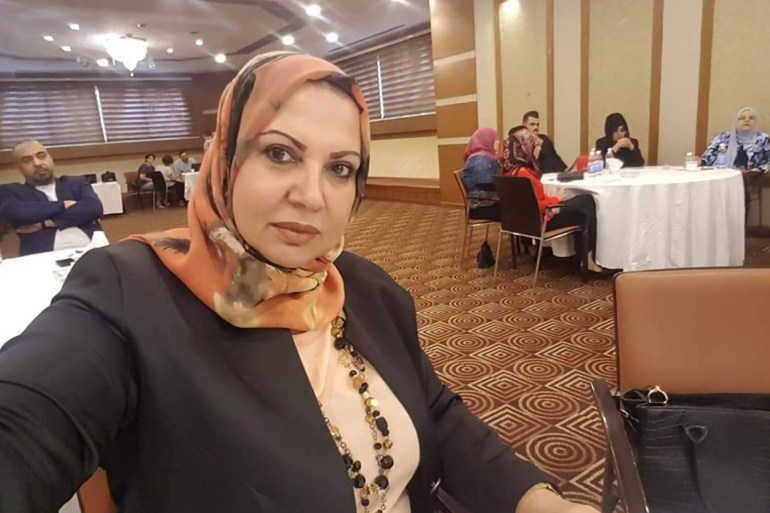 الناشطة في مجال حقوق الإنسان وحقوق المرأة في منظمات المجتمع المدني العراقية ، هناء الشمري