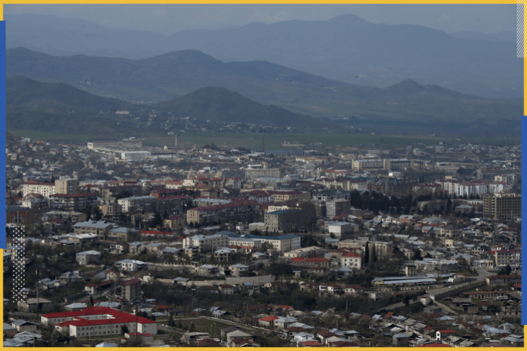 A general view shows a Nagorno Karabakh's main city of Stepanakert, April 5, 2016. REUTERS/Staff