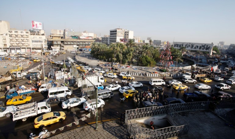 Authorities remove protest tents on Tahrir square and reopen major bridge in Baghdad