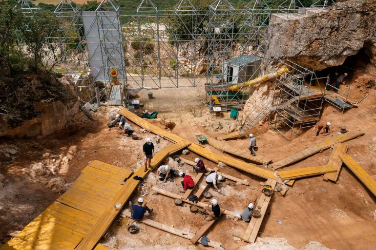 The site at Sima de los Huesos was a mass grave 400,000 years ago. Photograph: César Manso/AFP/Getty Images