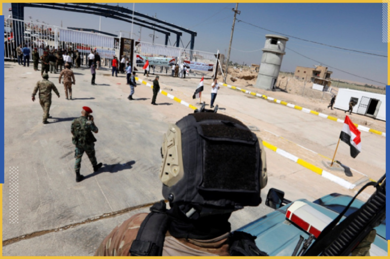 معبر القائم بين العراق وسوريا أعيد افتتاحه نهاية الشهر الماضي (رويترز)