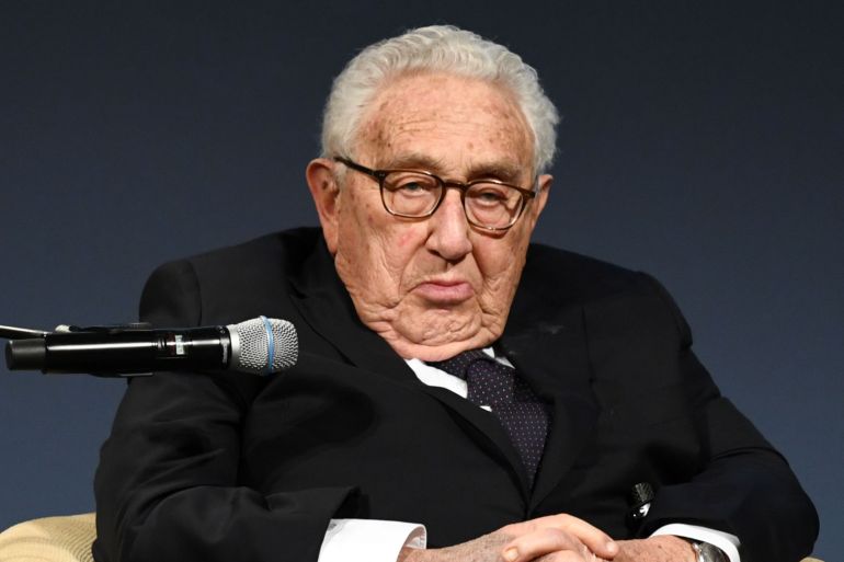 Former U.S. Secretary of State Henry A. Kissinger attends the American Academy's award ceremony at Charlottenburg Palace in Berlin, Germany, January 21, 2020. REUTERS/Annegret Hilse