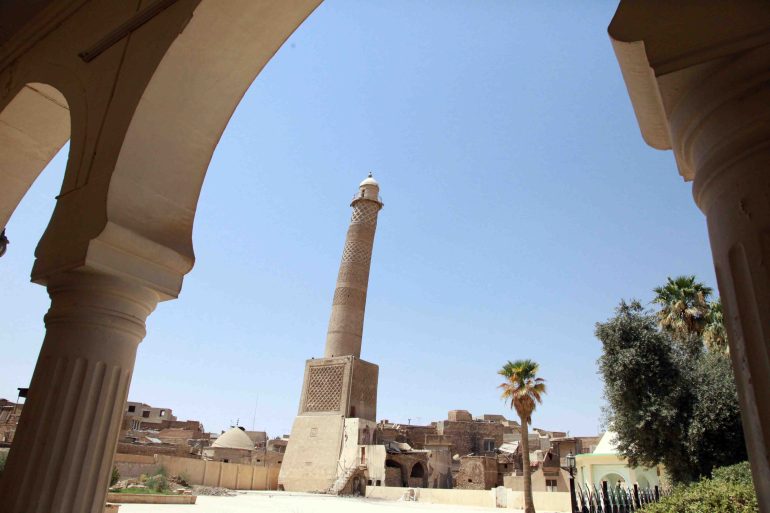 حصرية من الارشيف الخاص بي - الجامع النوري الكبير قبل تفجيره من قبل تنظيم الدولة قبيل تحرير الموصل