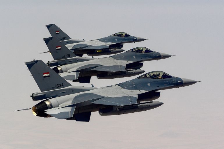 Three Iraqi Air Force F-16