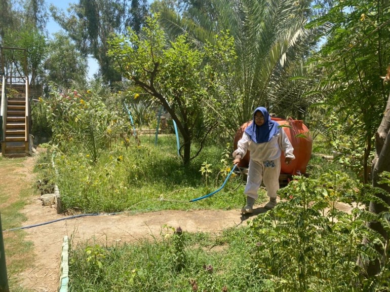 عراقية تنشأ محمية طبيعية لتربية الحيوانات والنباتات النادرة