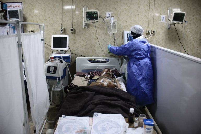 2- سوريا - إدلب - باتت المستشفيات في إدلب عاجزة عن استقبال مرضى جدد مصابين بجائحة كورونا (الجزيرة نت)