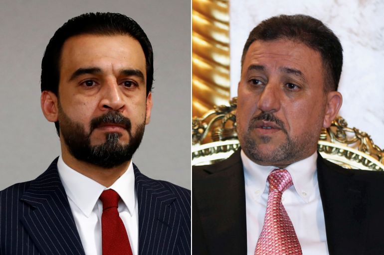 Iraqi Sunni politician Khamis Khanjar AND Mohammed al-Halbousi