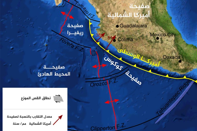 ** للاستخدام الداخلي فقط *** Plate boundaries in the Pacific, offshore western Mexico - wikiwand