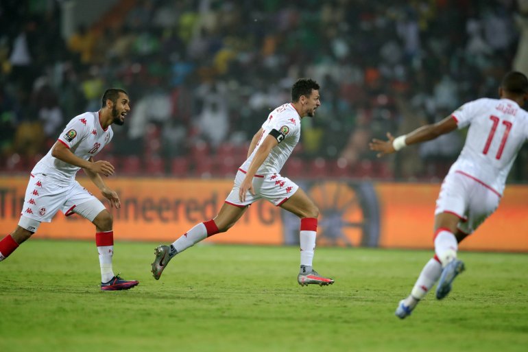 يوسف المساكني سجل هدف الفوز لتونس على نيجيريا