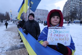 People Hold Patriotic Rally In Kyiv As Russian Military Invasion Seems Possible