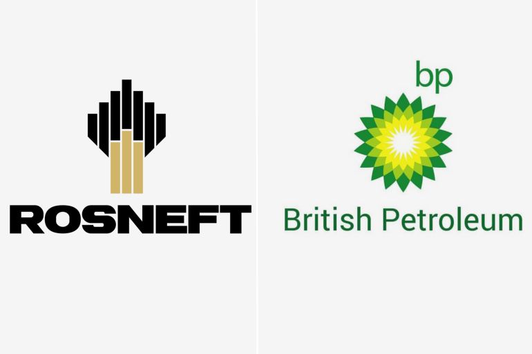 British Oil B.P and Rosneft المصدر: موقع الشركتين