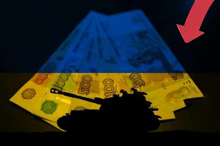 انخفاض سعر الروبيل الروسي والحرب الأوكرانية غيتي