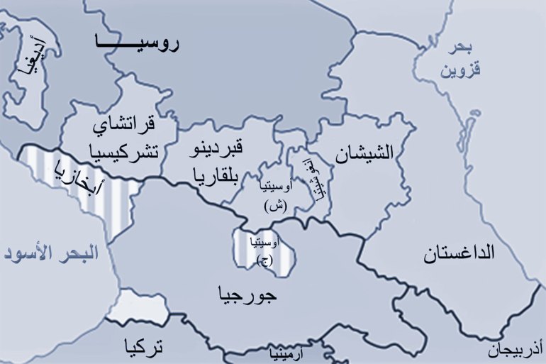 خريطة القوقاز