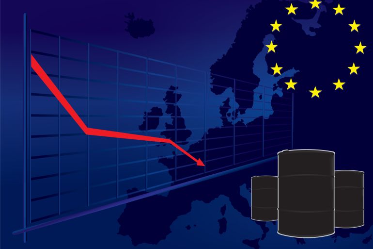 النفط يهبط و الأسهم الأوروبية تتراجع