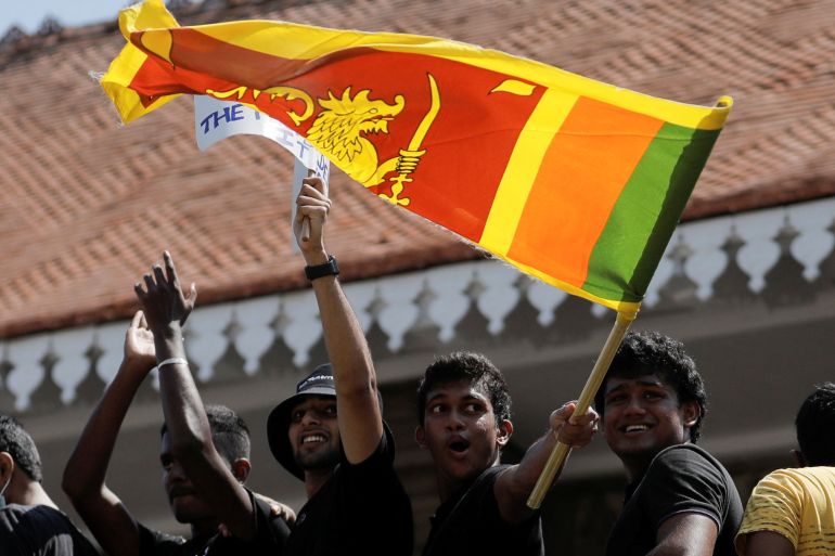 Protest against Sri Lanka's President Gotabaya Rajapaksa, in Colombo