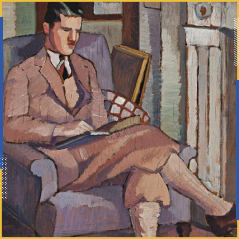 MAN READING (PORTRAIT OF G. DAVIS), 1926by ROY DE MAISTRE