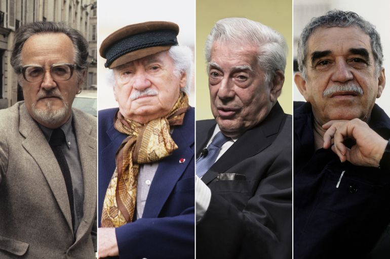 Gabriel Garcia Marquez - Mario Vargas Llosa- Jorge Amado, - José Donoso