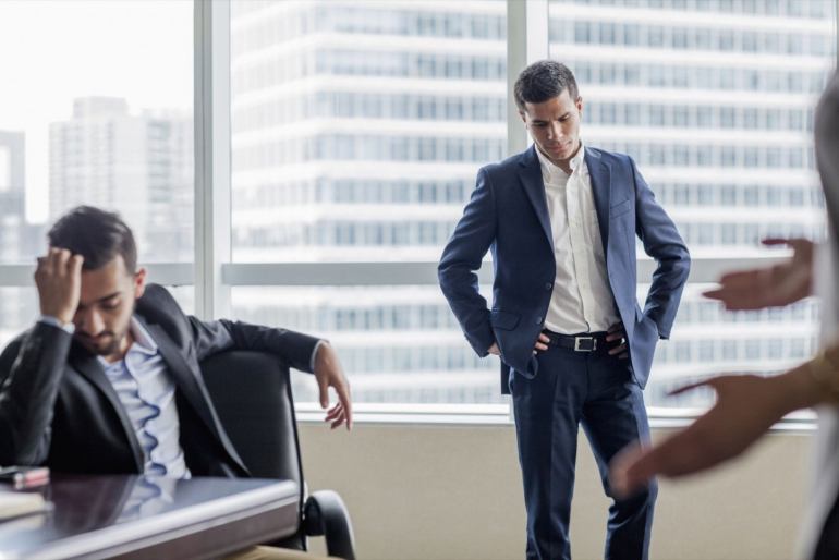 Business colleagues in disagreement discussion - stock photo gettyimages-675872935