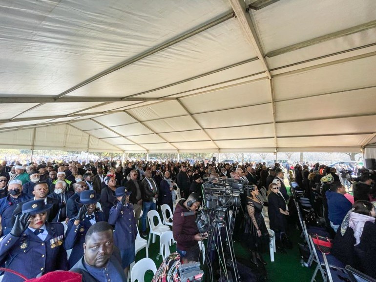 وفاة جيسي دوارتي نائبة الأمين العام للحزب الحاكم في جنوب افريقيا- جانب من الحضور