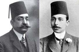 الزعيمان مصطفى كامل (يمين) ومحمد فريد (الصحافة المصرية)