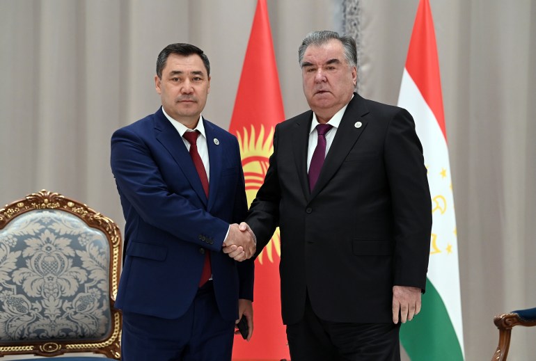 Sadyr Japarov - Emomali Rahmon meeting in Samarkand