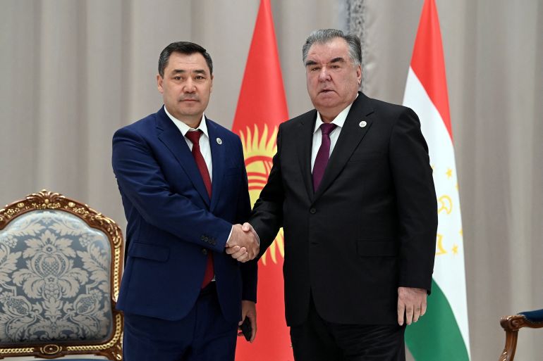 Kyrgyz President Japarov meets Tajik President Rakhmon in Samarkand