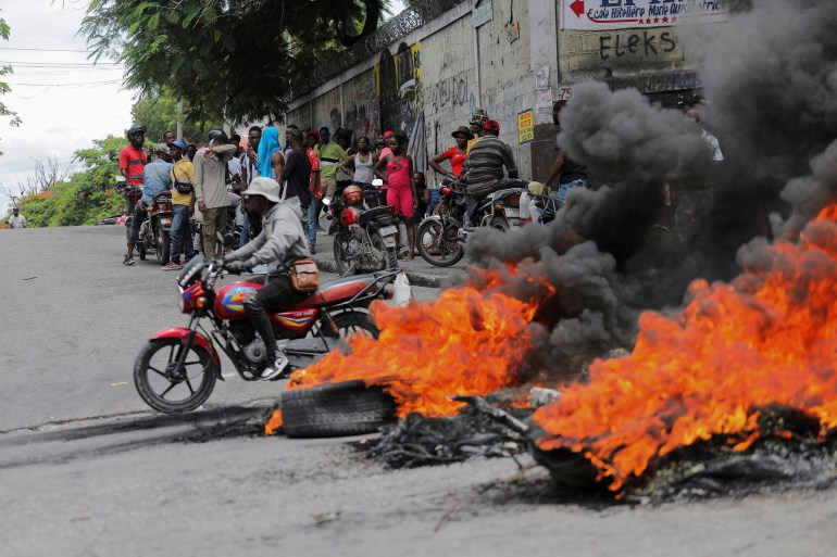 Haitians protest against crime and inflation, in Port-au-Prince
