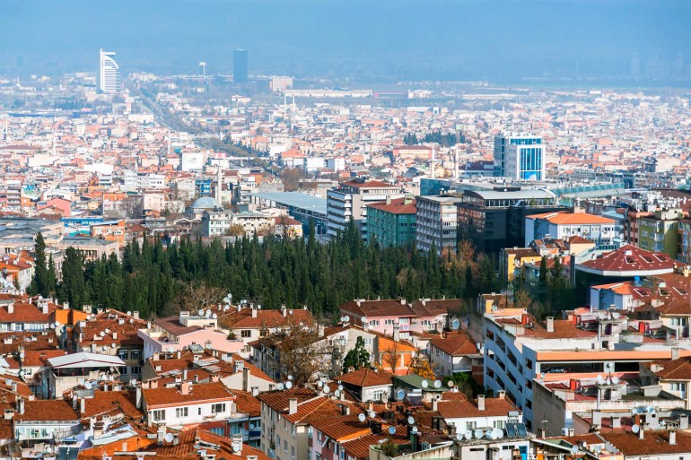 Aerial View over Bursa بورصة - تركيا gettyimages-577960312