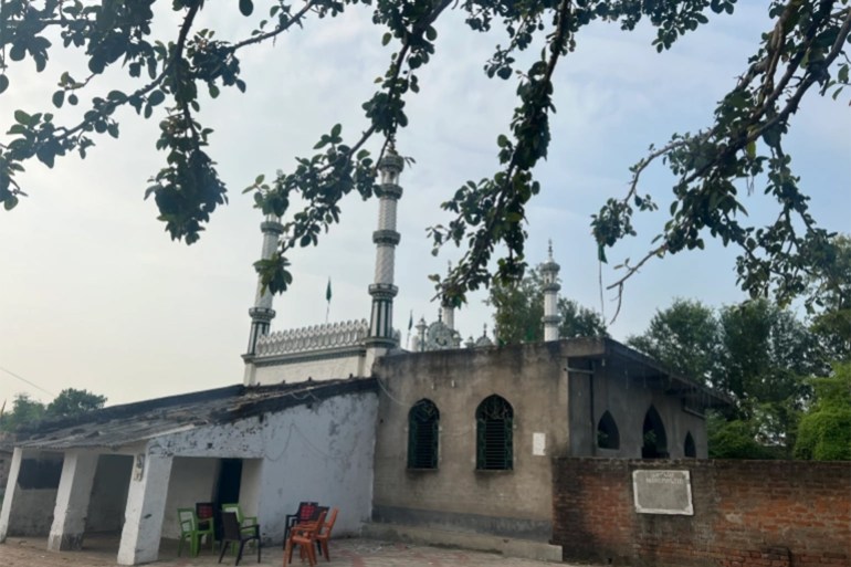 Hardiya’s residents have named their newer, unfinished mosque Noori Masjid in honour of the original site [Rifat Fareed/Al Jazeera]