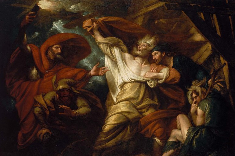 الملك لير في العاصفة في متحف الفنون الجميلة في بوسطن(ويكيبيديا)